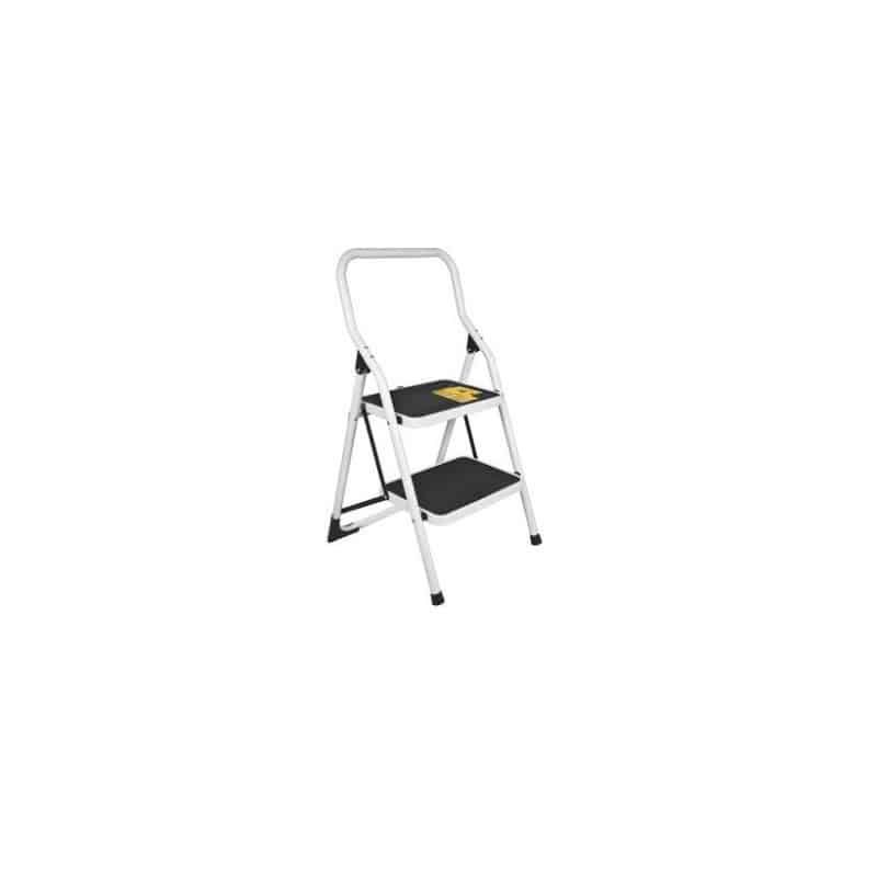 TRUPER - Escalera Tubular 2 Peldanos Pretul