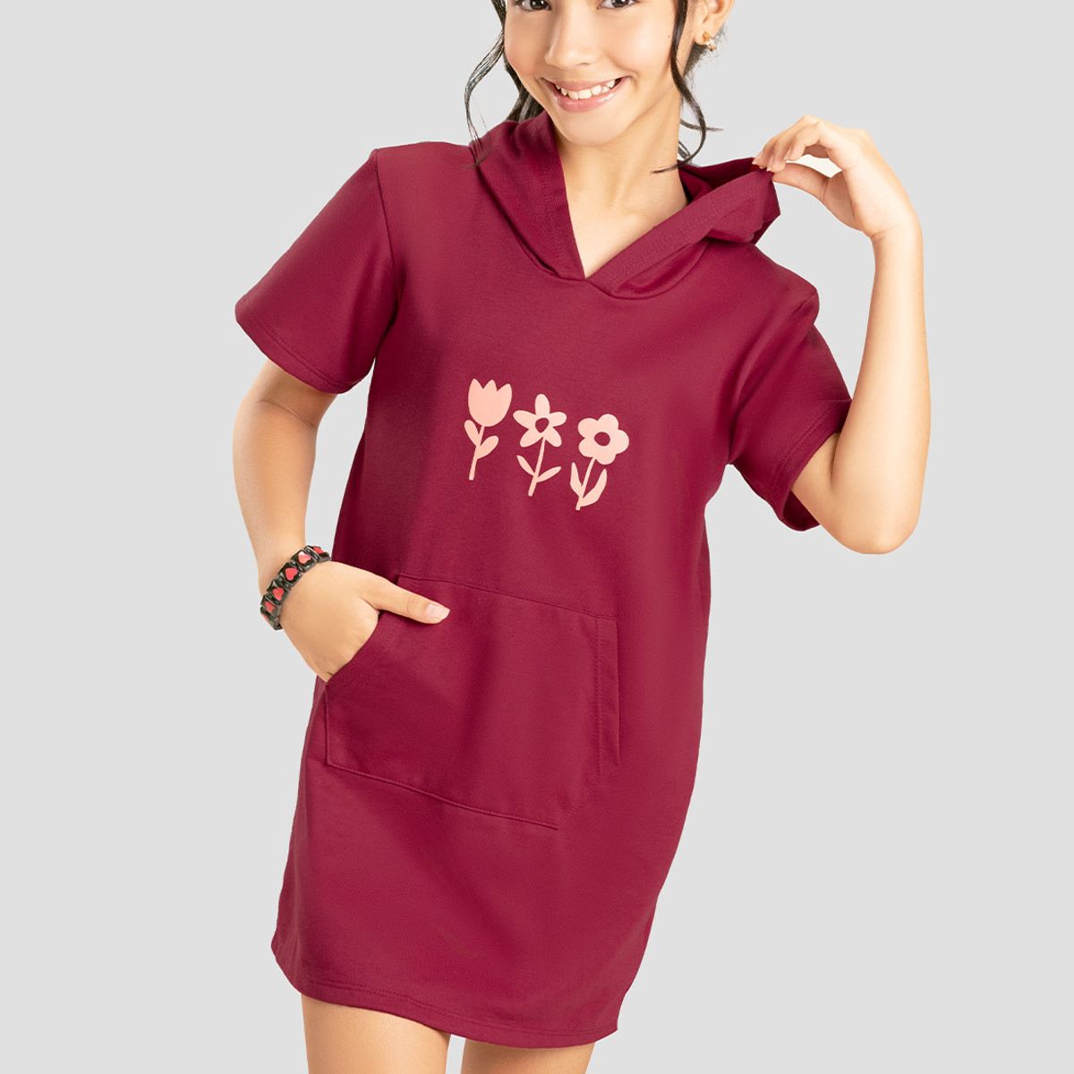 MARKETING PERSONAL - Vestido Infantil Femenino Rojo Mp 103887