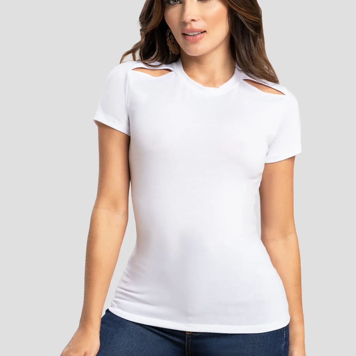 MARKETING PERSONAL - Camiseta Mujer Blanco Mp 104208