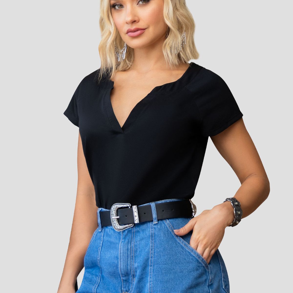 MARKETING PERSONAL - Blusa Mujer Negro Mp 104190