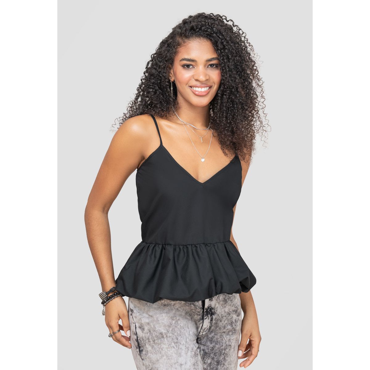 RUTTA - Blusa Mujer Negro Rutta 105155
