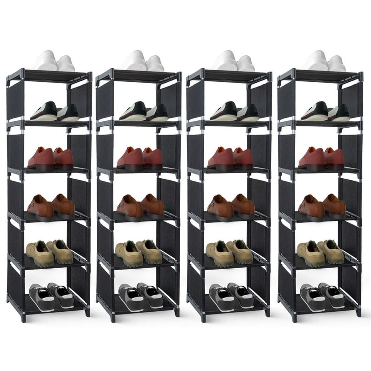 ENERGY PLUS - Set x4 Organizador de Calzado Multifuncional Diseño Moderno