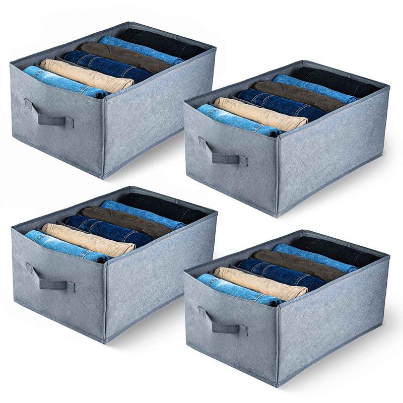 ENERGY PLUS - Set x4 Organizador Multiusos Plegable con 6 Compartimentos