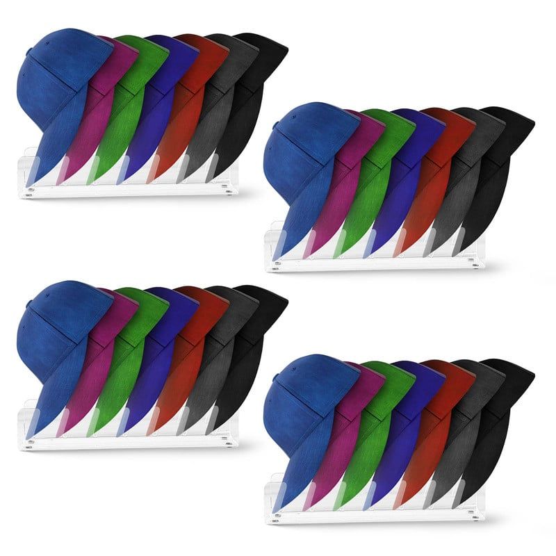ENERGY PLUS - Set x4 Organizador de Gorras y Cachuchas Acrílico Moderno