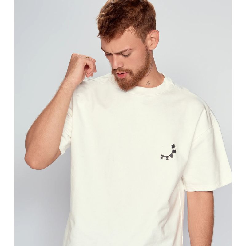 TYPER - Camiseta Extraoversize Estampada Para Hombre Typer
