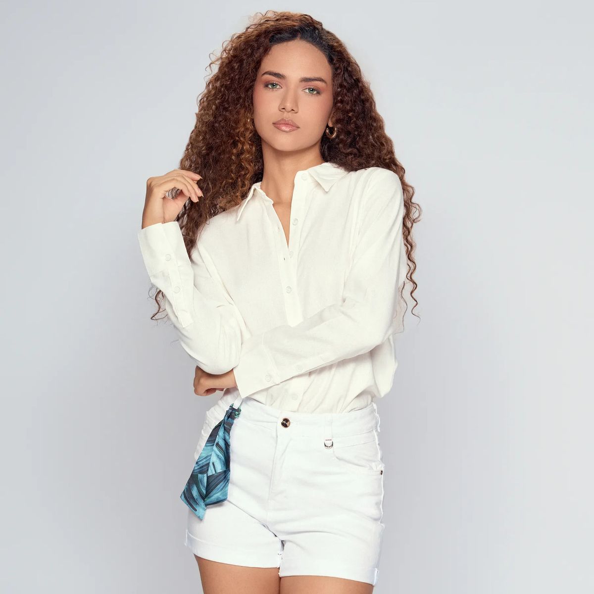 DEREK - Blusa Camisera Para Mujer Unicolor  Derek