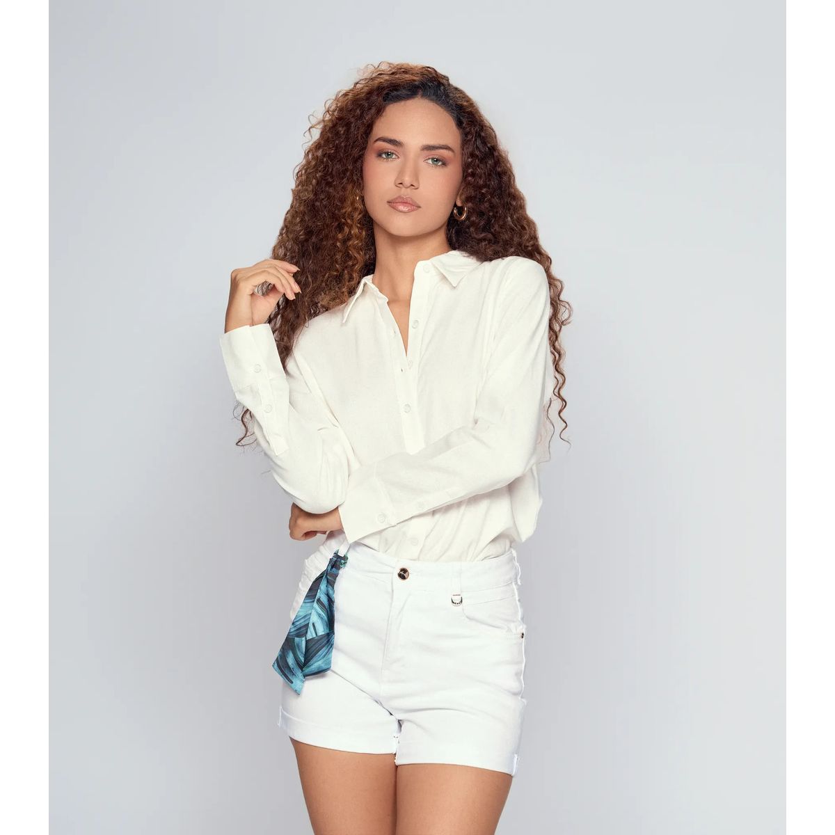 DEREK - Blusa Camisera Para Mujer Unicolor  Derek