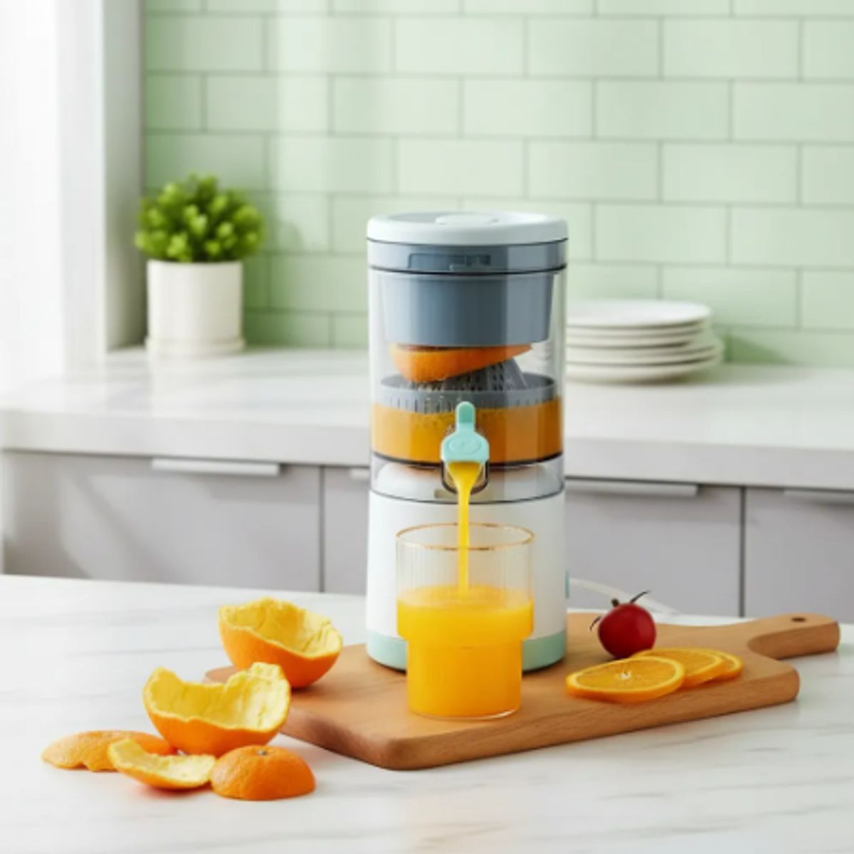 INFANTILES CAJUROMIX - Exprimidor Eléctrico Recargable Jugo Fresco Al Instante