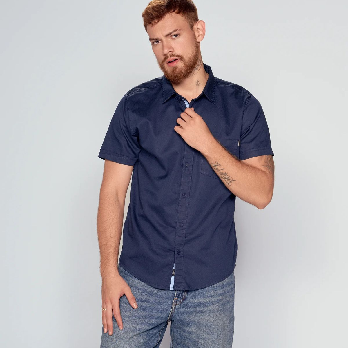 UNSER - Camisa Comfort Unicolor  Unser