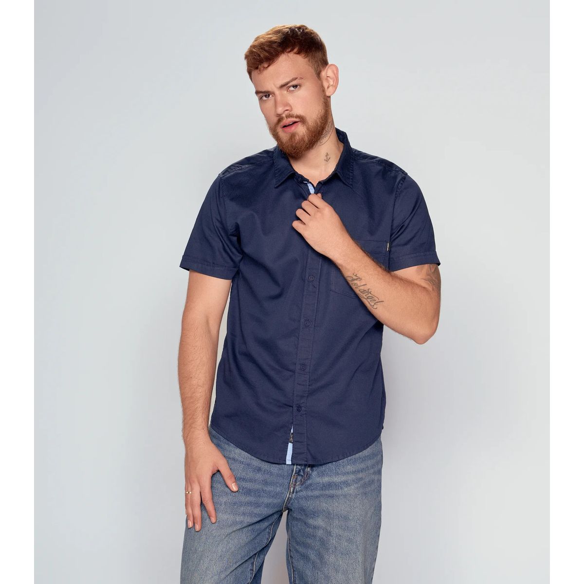 UNSER - Camisa Comfort Unicolor  Unser