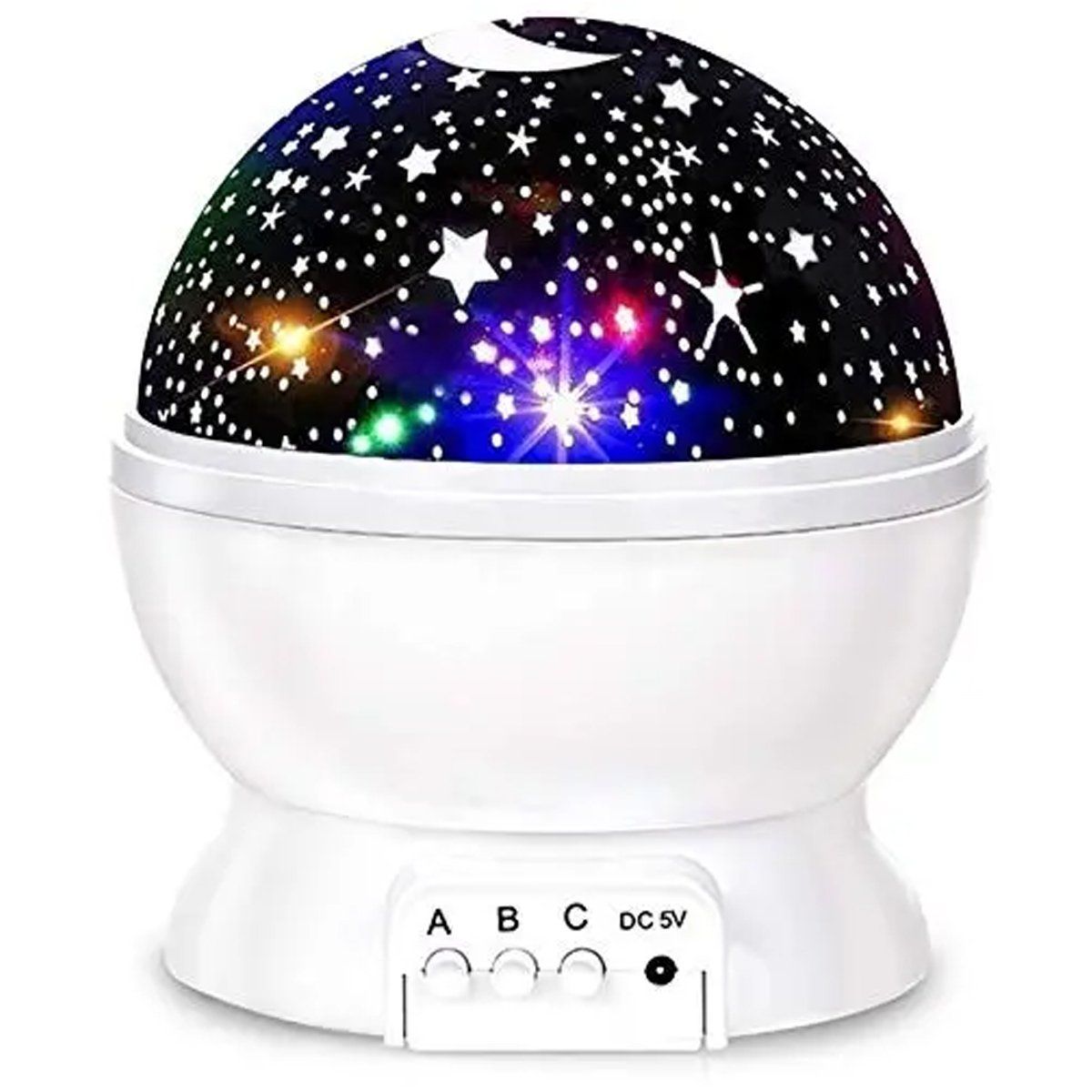 ENFANT'ASY - Proyector Lampara Para Niños 8 colores Luces LED Estrellas