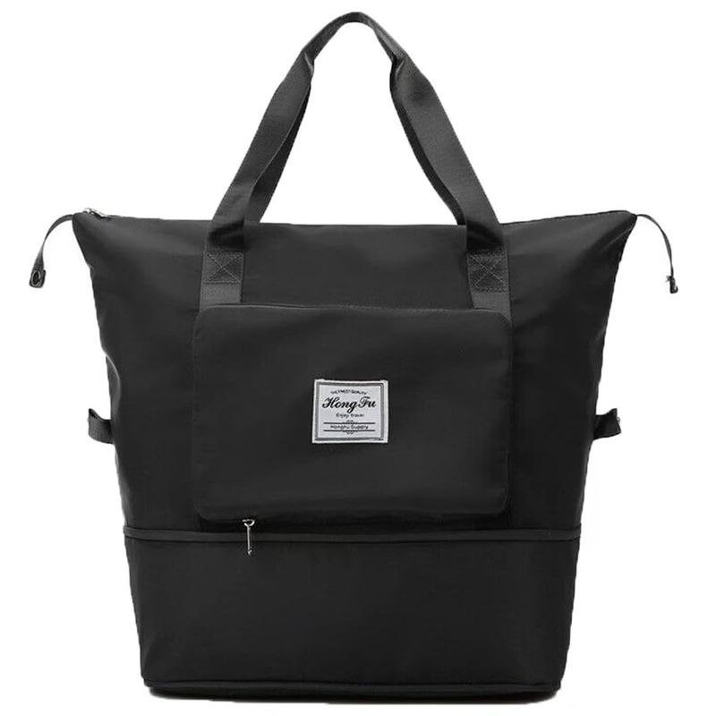 GENERICO - Bolso De Viaje Plegable Impermeable Gran Capacidad negro