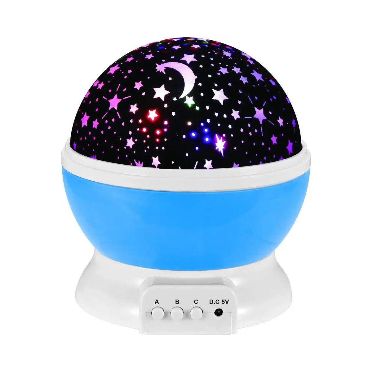 ENFANT'ASY - Proyector Lampara Para Niños 8 colores Luces LED Estrellas