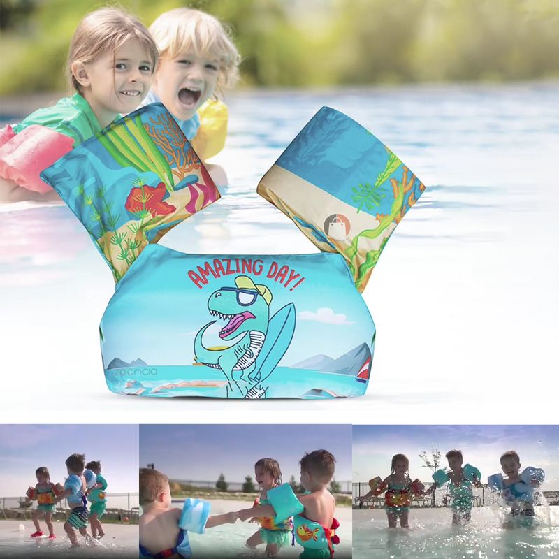 ZOCOCIO - Flotador De Natación Chaleco Salvavidas Infantil Azul