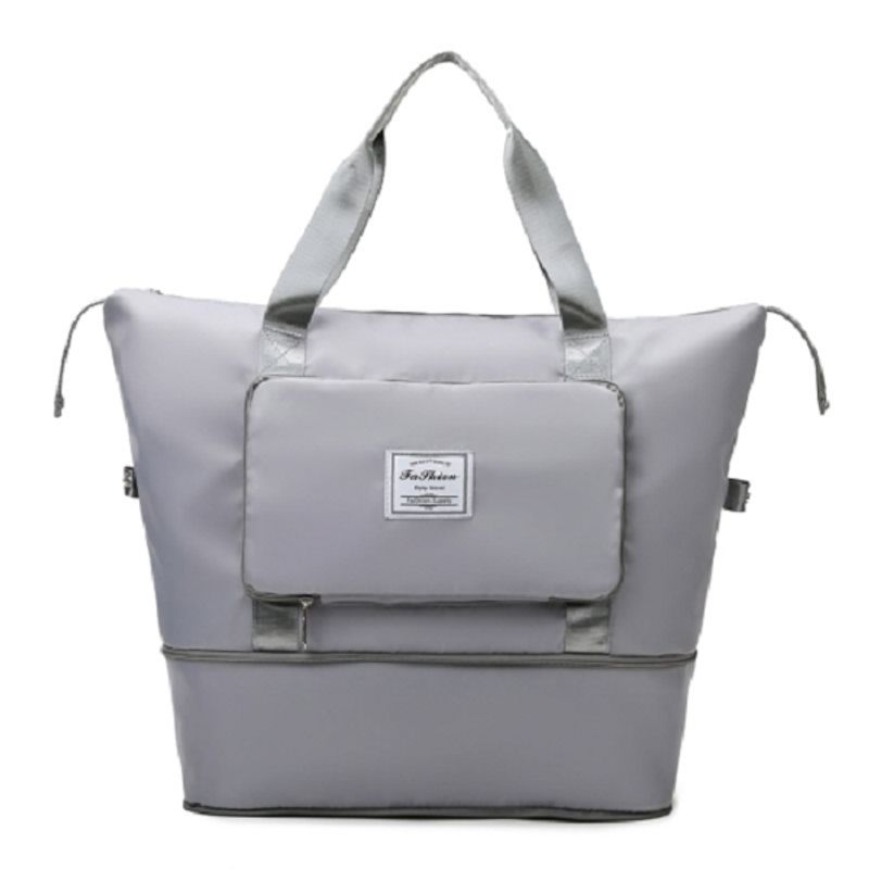 GENERICO - Bolso De Viaje Plegable Impermeable Gran Capacidad gris