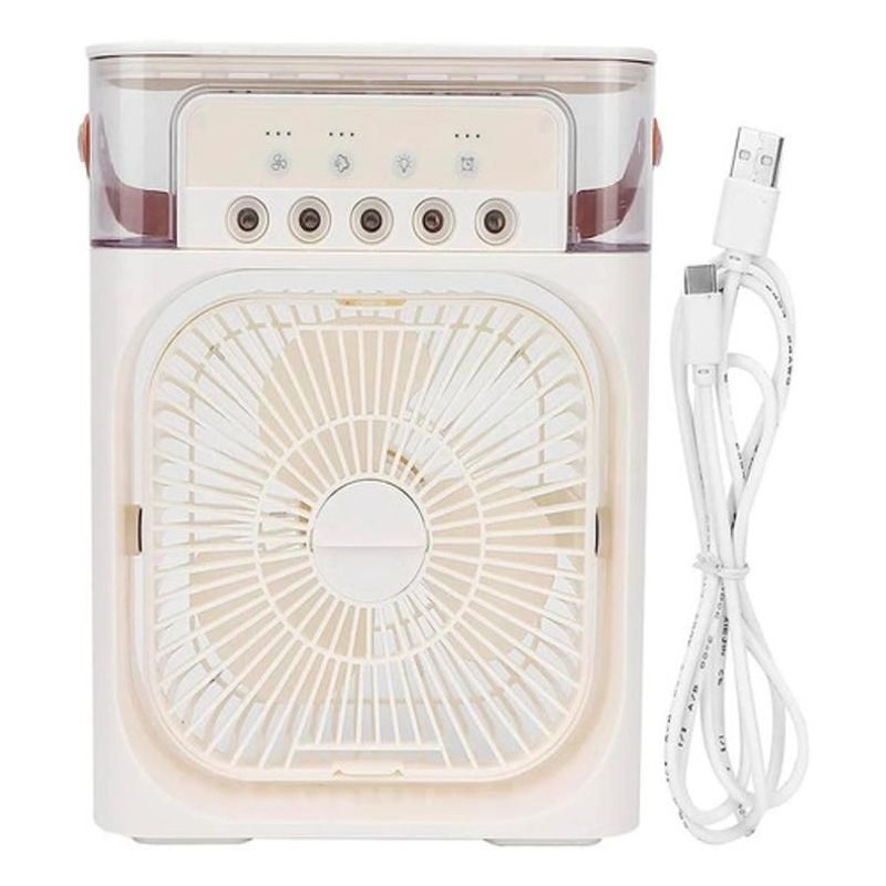 GENERICO - Ventilador Aire Acondicionado Portatil Led Enfriador Colores