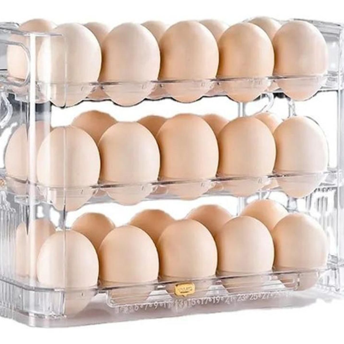 GENERICO - Organizador Almacenamiento Huevos 30 Espacios Cocina Hogar