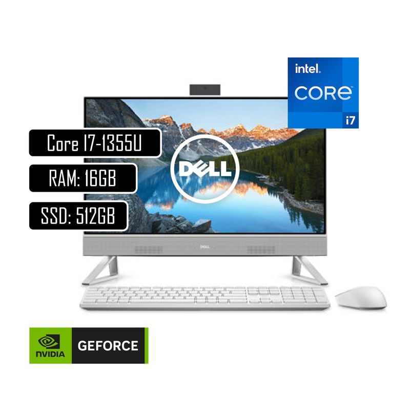 DELL - TODO EN UNO DELL  - CORE I7 1355U - 16GB DDR4 - 512GB SSD-23,8" TOUCH-MX550 2GB