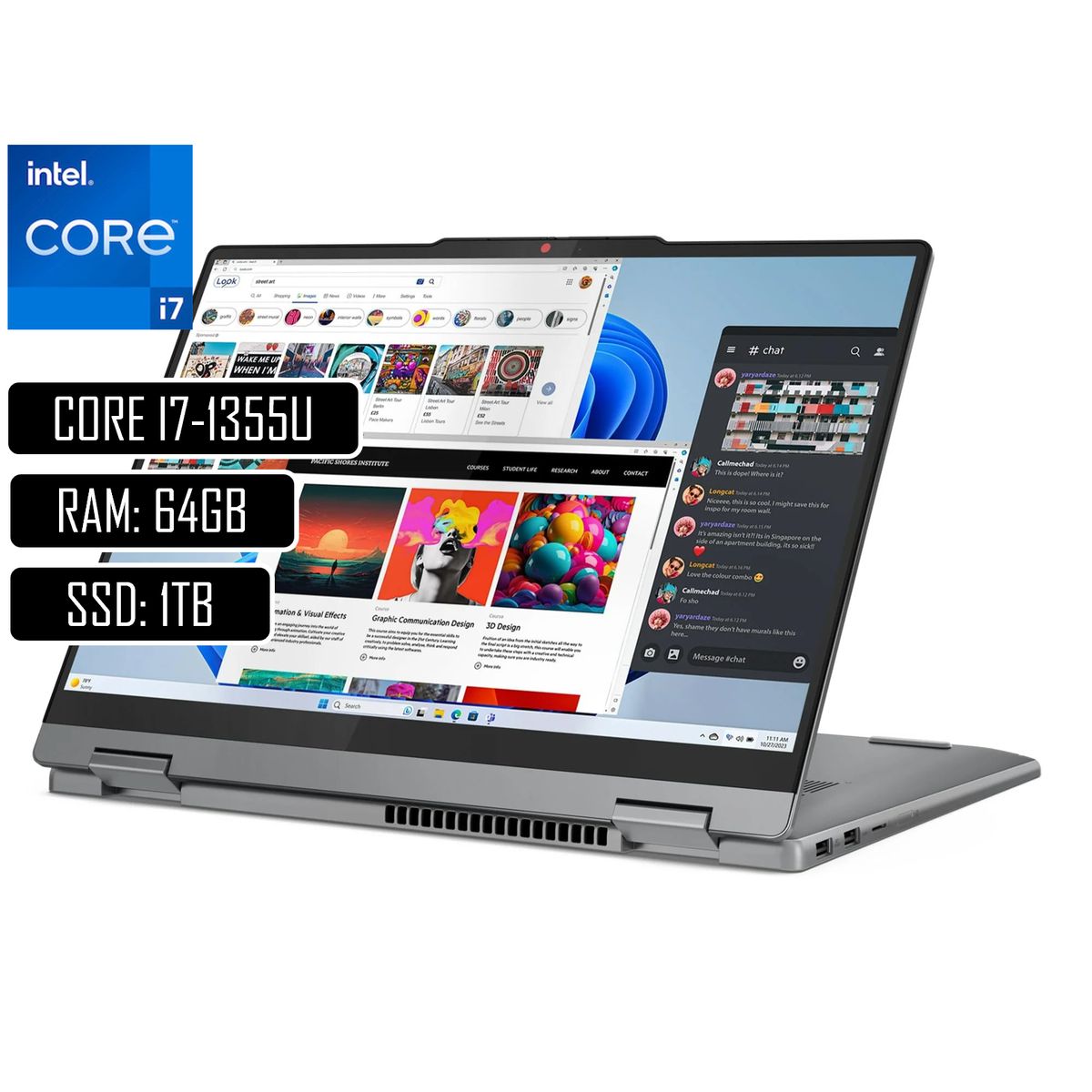 LENOVO - THINKPAD X1 YOGA LENOVO INTEL CORE I7 1355U(1,7GHz)64GB-1 TERA SSD -14" TOUCH WIN 11 PRO