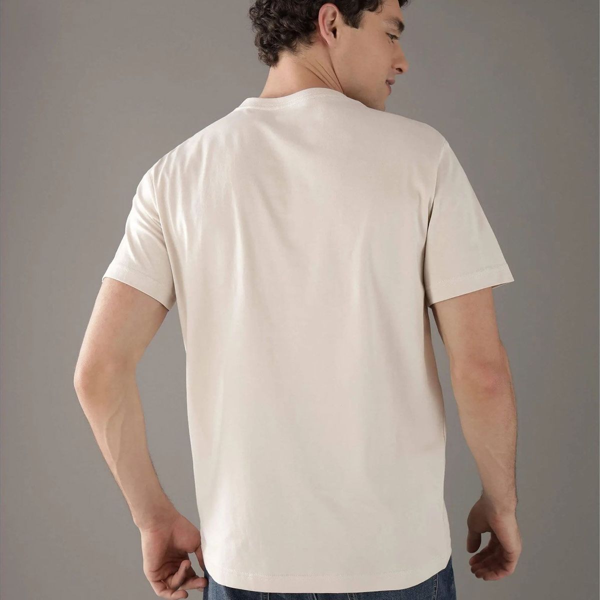 CALVIN KLEIN - Camiseta blanca con logo pequeño Calvin Klein