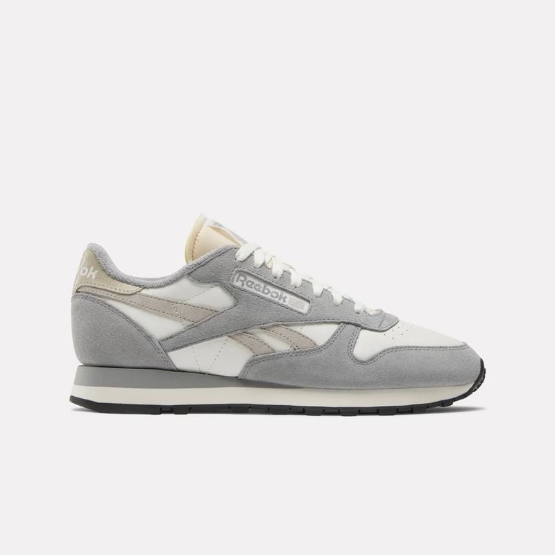 REEBOK - Tenis Hombre Reebok Classics Leather - Blanco-Gris