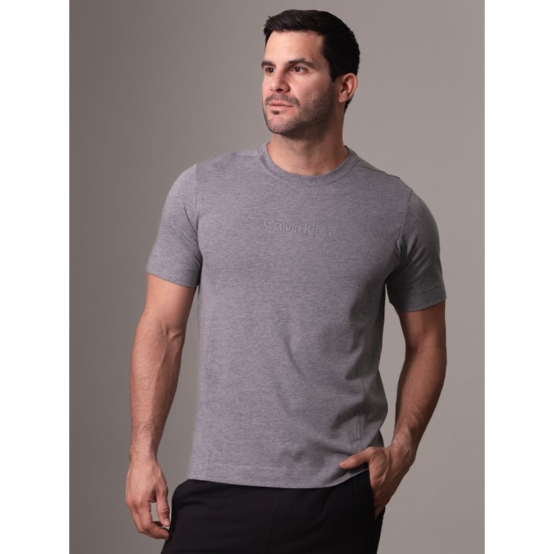 CALVIN KLEIN - Camiseta gris manga corta Calvin Klein