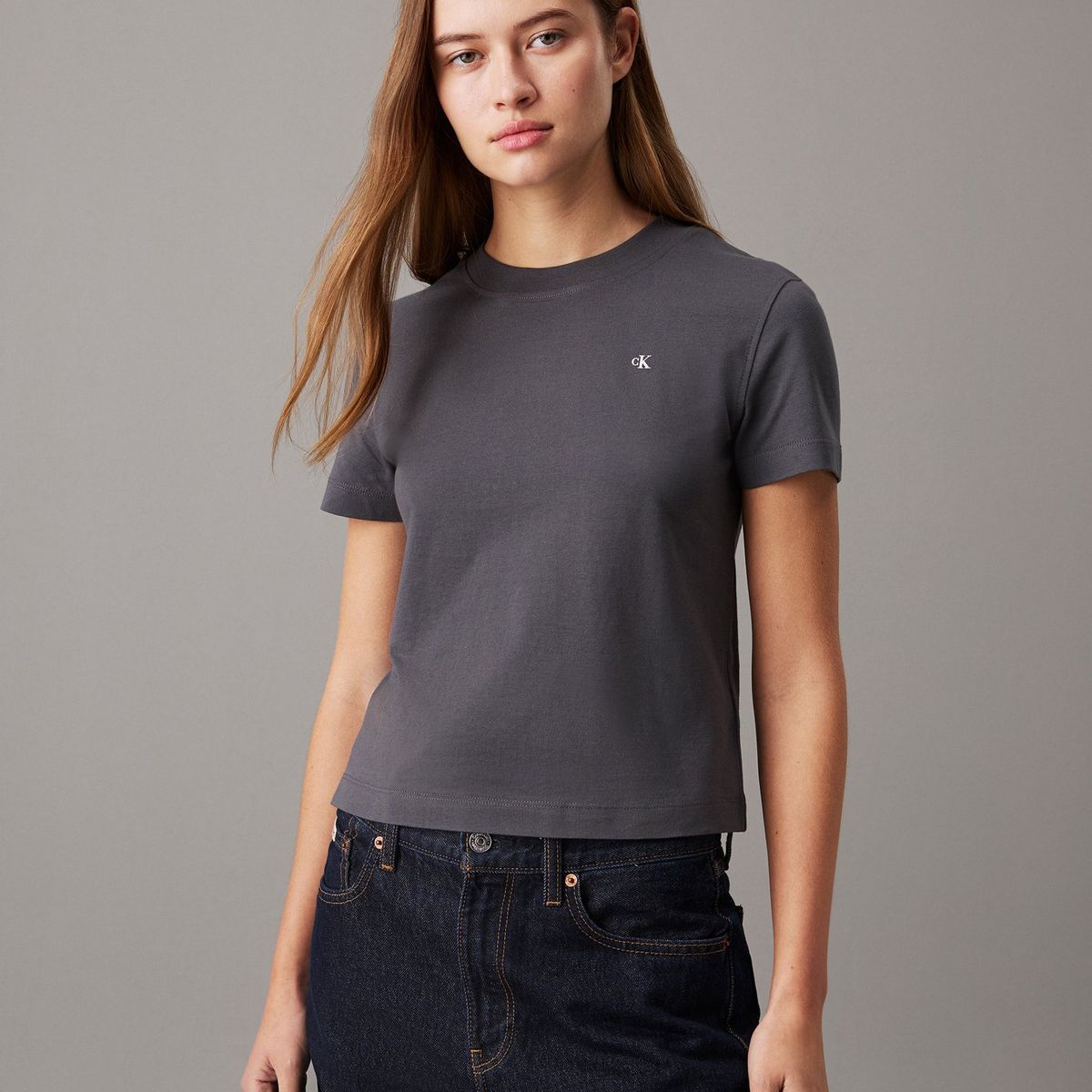 CALVIN KLEIN - Camiseta negra relaxed con estampado en la espalda Calvin Klein