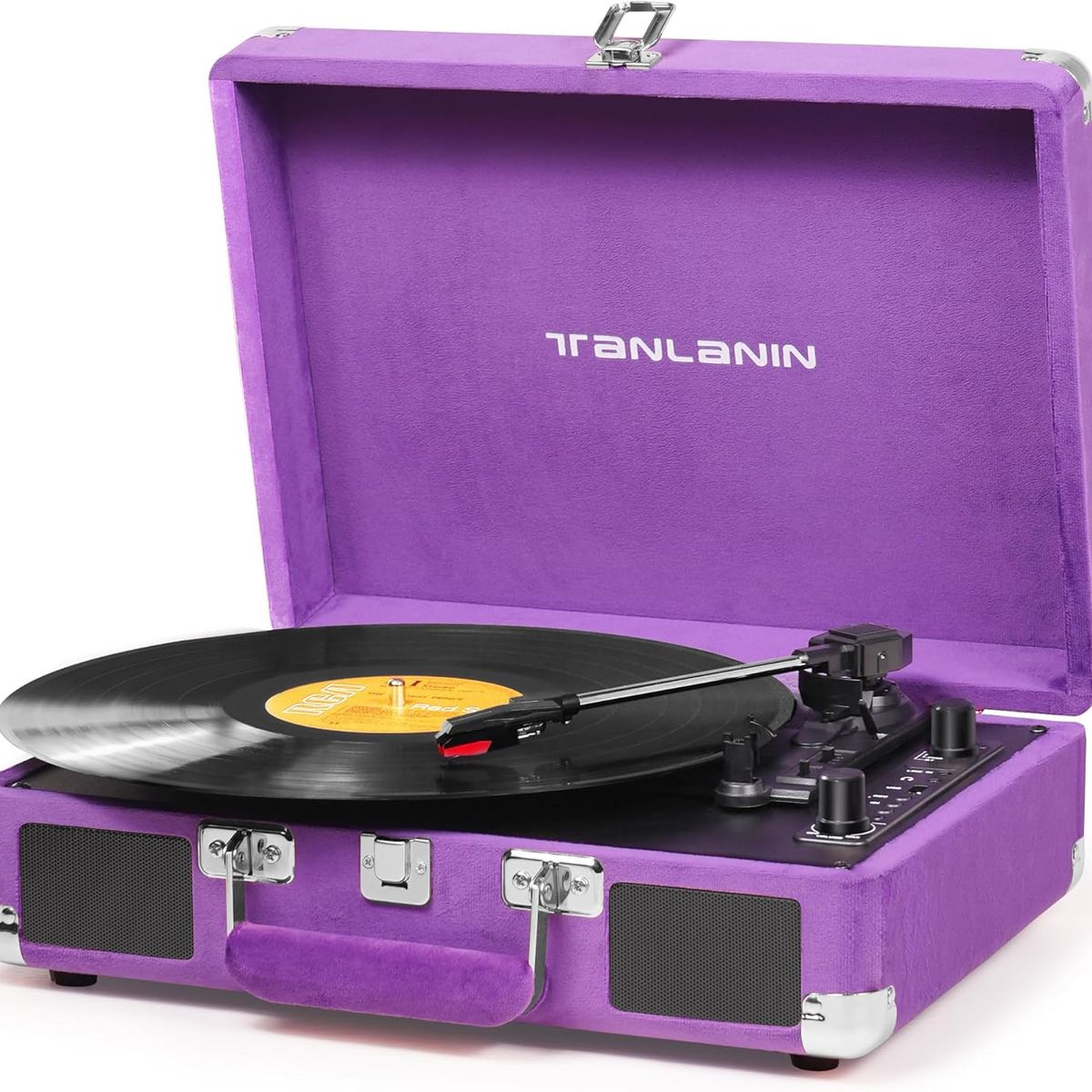 GENERICO - Tocadiscos Reproduce y Graba Vinilos Lp altavoces y Bluetooth Receptor
