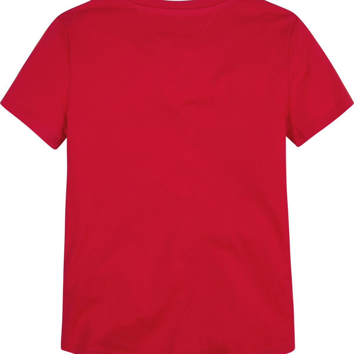 TOMMY HILFIGER - Camiseta Niña Roja Essential De Corte Slim Con Logo Tommy Hilfiger