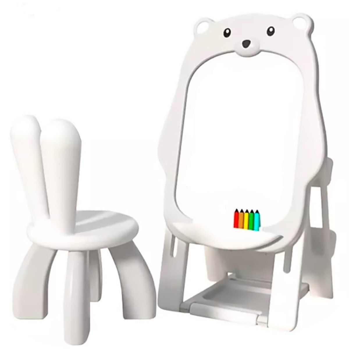 ENFANTASY - Tablero pizarra magnética con silla y organizador