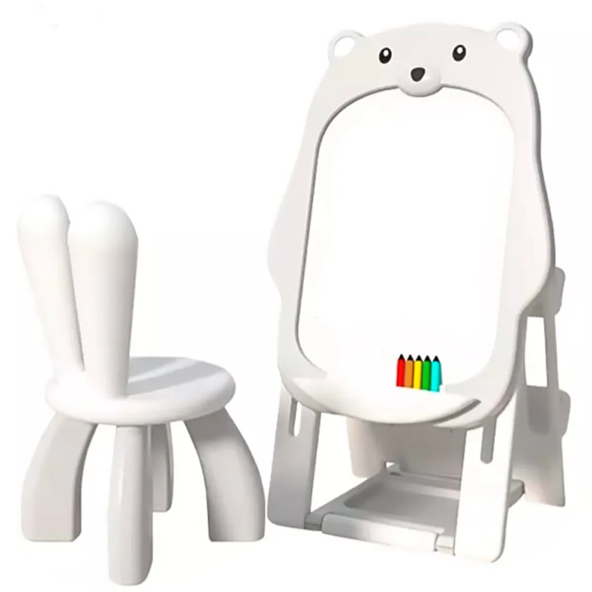 ENFANTASY - Tablero pizarra magnética con silla y organizador