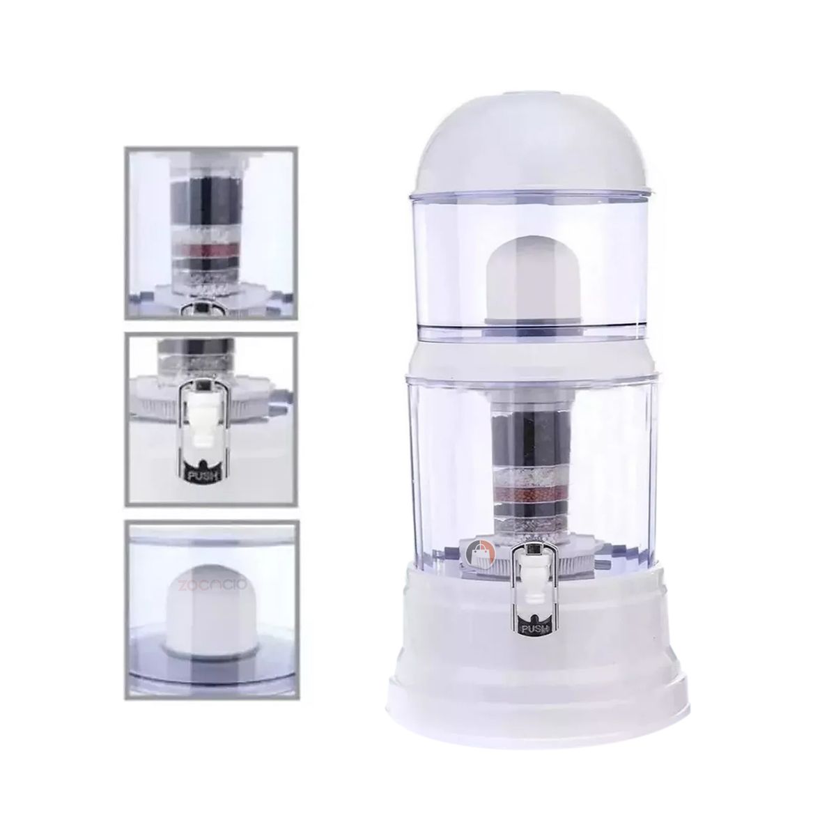 ZOCOCIO - Dispensador De Agua Con Filtro Purificador 14 Litros