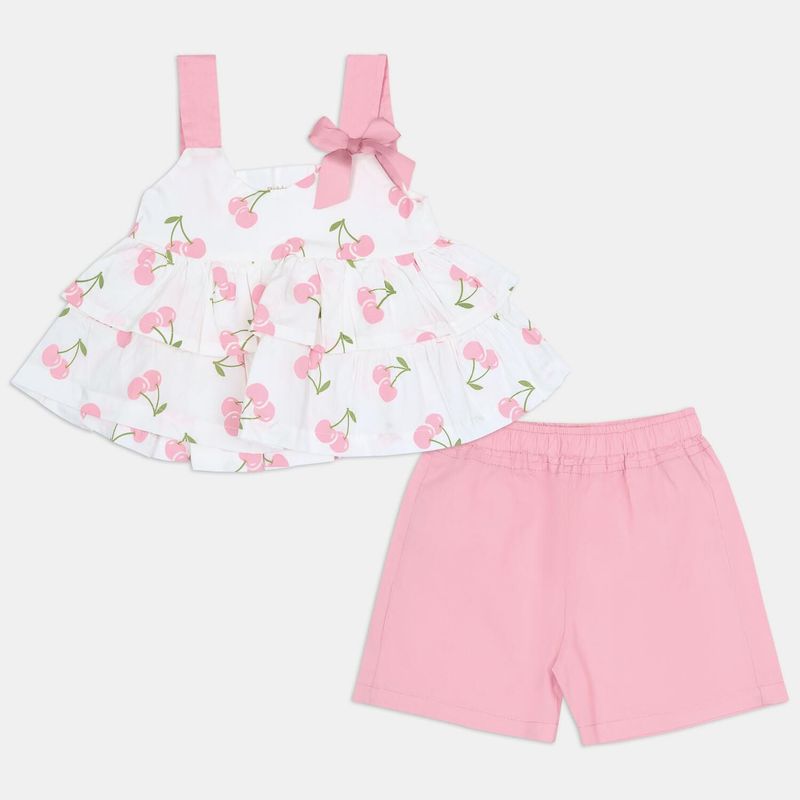 BUBBLE GUMMERS - Conjunto Para Niña Bubblegummers Blanco Minita