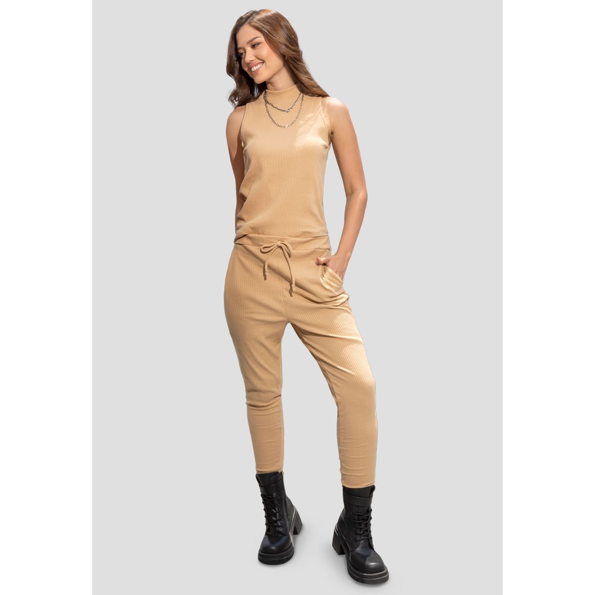 ATYPICAL - Conjunto Mujer Beige Atypical 103311