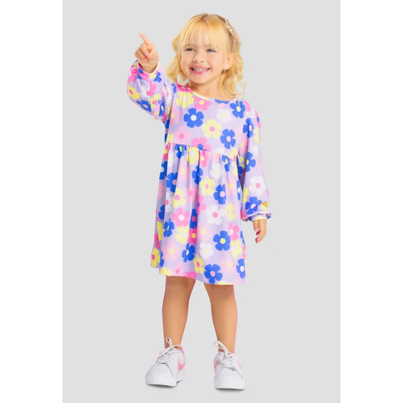 MARKETING PERSONAL - Vestido Infantil Femenino Multicolor Mp 102757