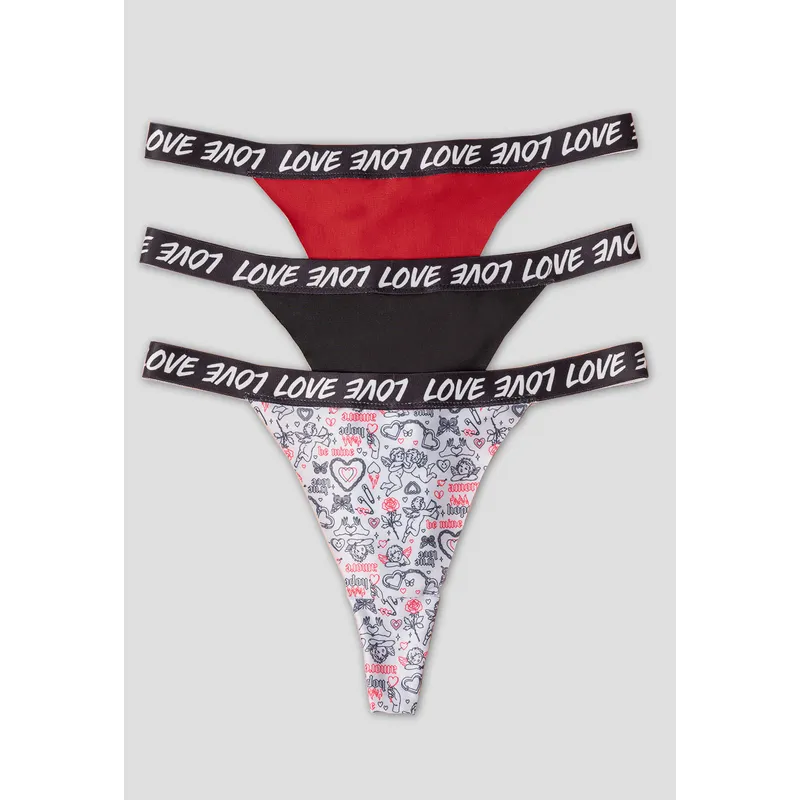 FORMAS INTIMAS - Brasilera Paq X3 Mujer Multicolor Fi 103811