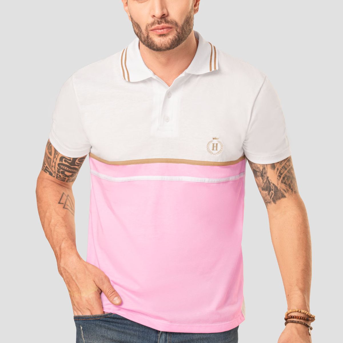 MARKETING PERSONAL - Polo Hombre Multicolor Mp 102749
