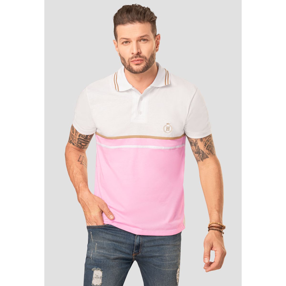 MARKETING PERSONAL - Polo Hombre Multicolor Mp 102749