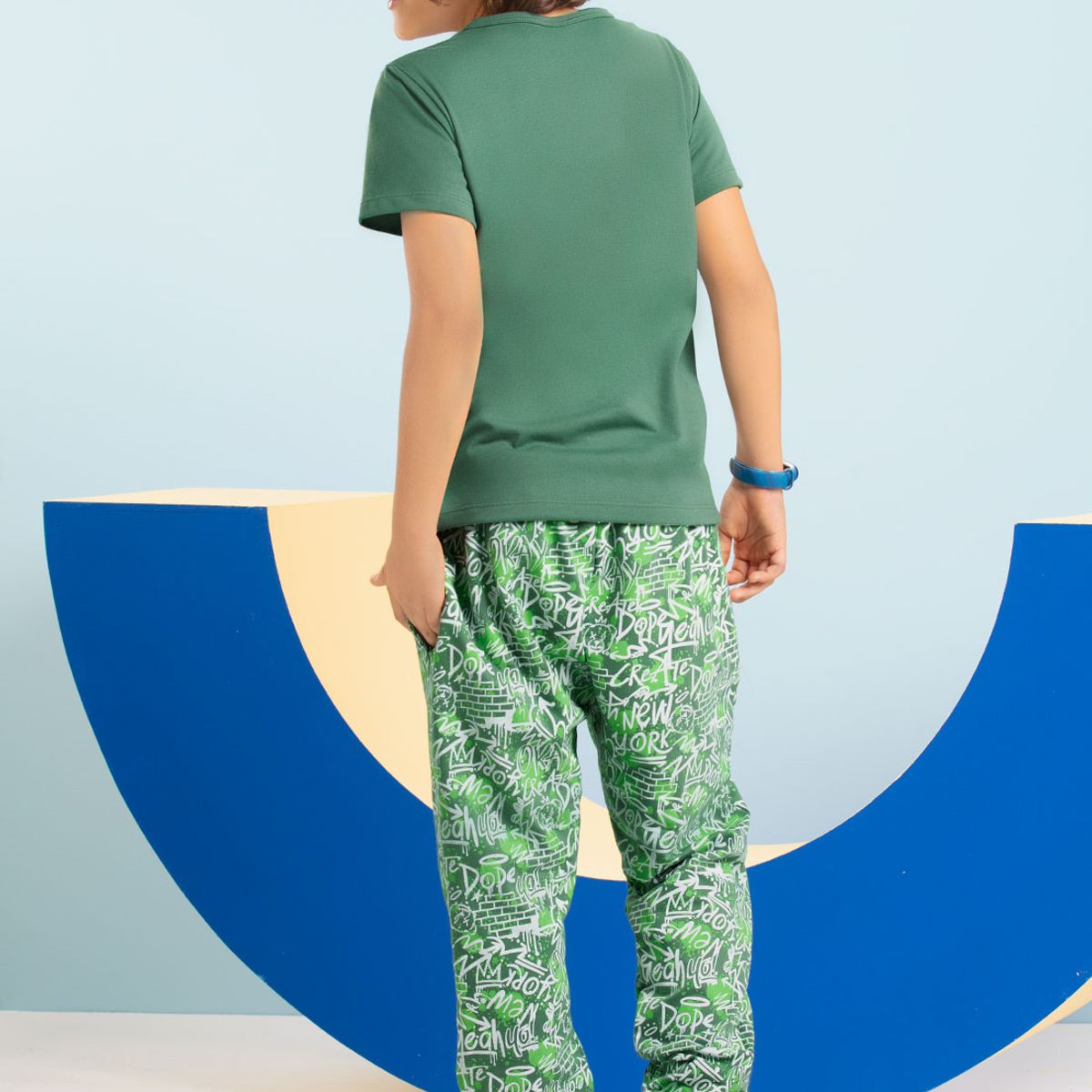 MARKETING PERSONAL - Conjunto Infantil Masculino Verde Mp 103680