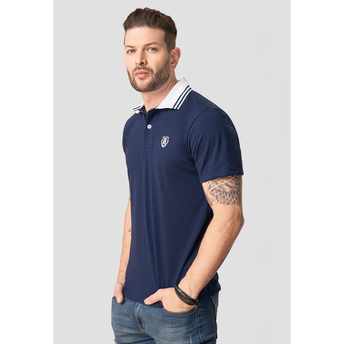 MARKETING PERSONAL - Polo Hombre Azul Mp 92818