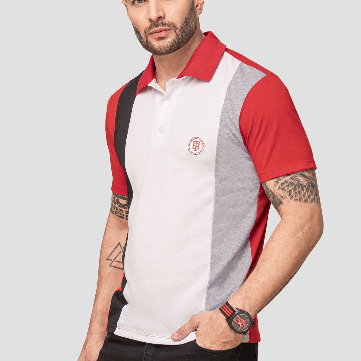 MARKETING PERSONAL - Polo Hombre Multicolor Mp 102748