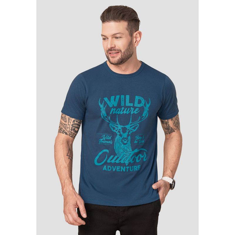 MARKETING PERSONAL - Camiseta Hombre Azul Mp 102752