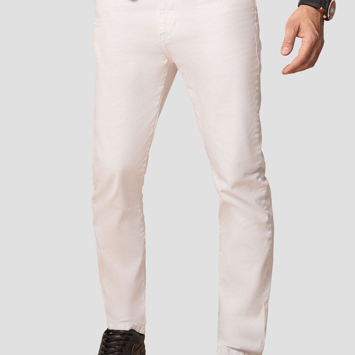 MARKETING PERSONAL - Pantalón Hombre Blanco Mp 103400