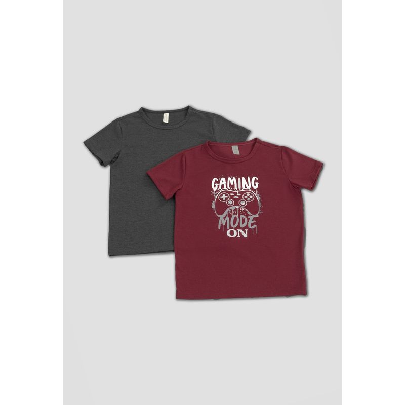 MARKETING PERSONAL - Camiseta Paq X2 Infantil Masculino Multicolor Mp 104925