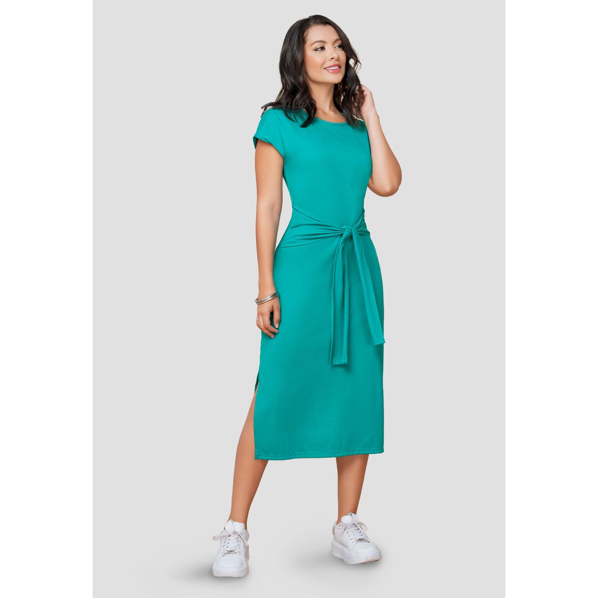 MARKETING PERSONAL - Vestido Largo Mujer Verde Mp 103994