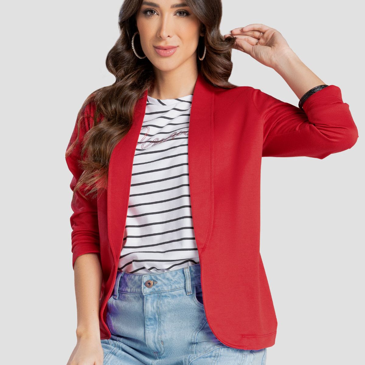 MARKETING PERSONAL - Blazer Mujer Rojo Mp 103988