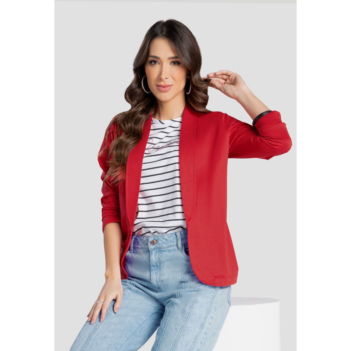 MARKETING PERSONAL - Blazer Mujer Rojo Mp 103988