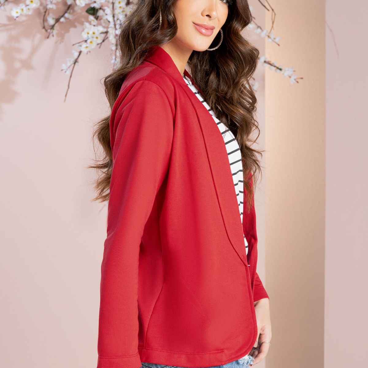 MARKETING PERSONAL - Blazer Mujer Rojo Mp 103988