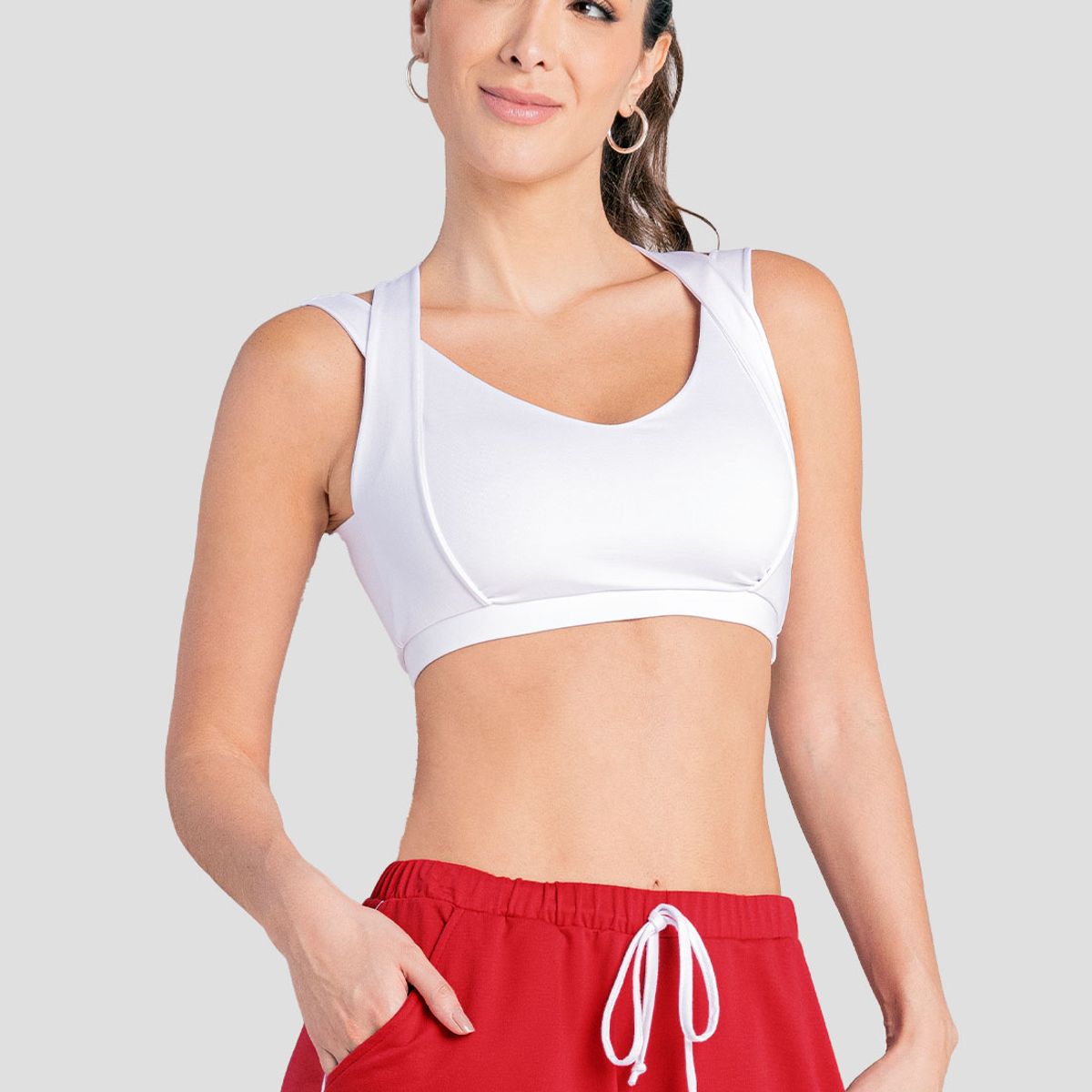 FORMAS INTIMAS - Top Mujer Blanco Fi 103860