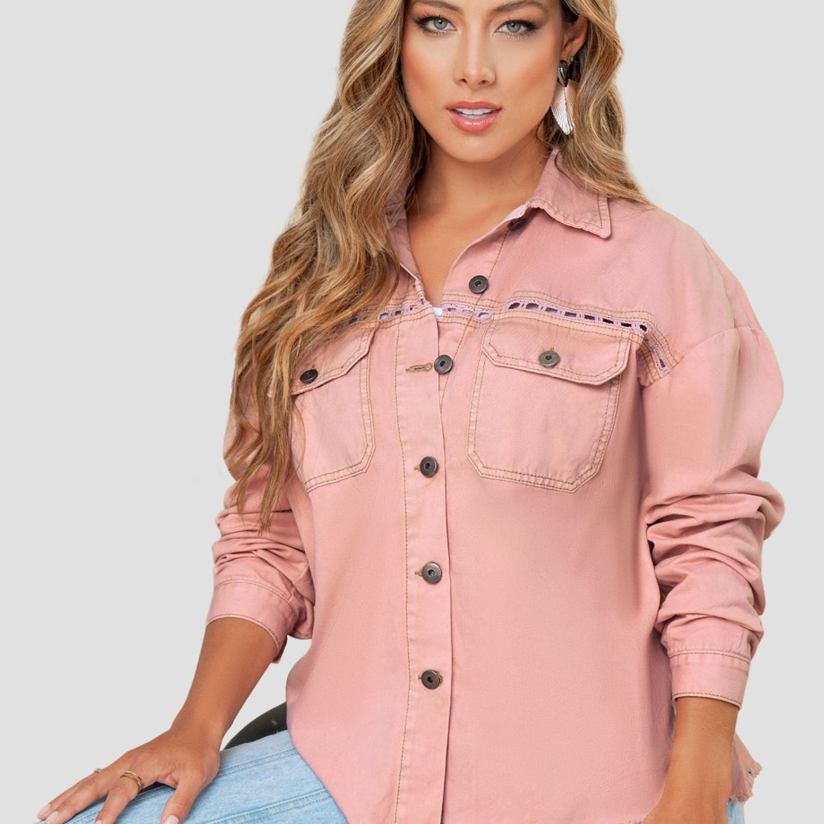 MARKETING PERSONAL - Chaqueta Mujer Rosa Mp 103395